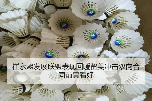 崔永熙发展联盟表现回暖留美冲击双向合同前景看好